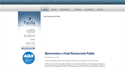 Desktop Screenshot of hotelpatilla.com