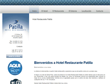 Tablet Screenshot of hotelpatilla.com